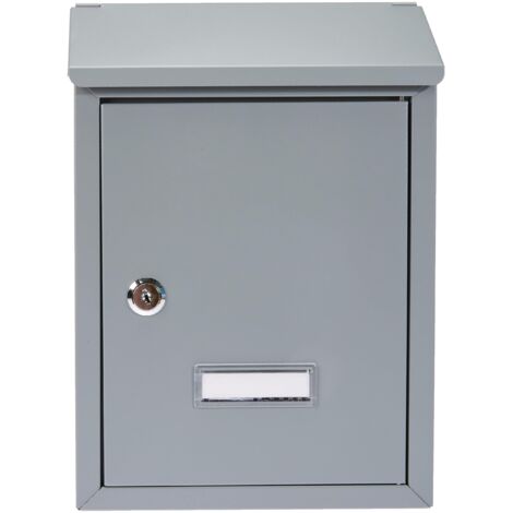 Cassetta postale postale Alubox prima argento