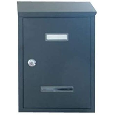 cassetta postale "prima maxi" con tettuccio colore grigio scuro