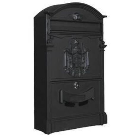 CASSETTA POSTALE REGIA NERO 9005 25,5X9X41CM