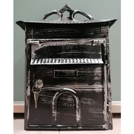 CASSETTA POSTALE RUSTICA 295X 225X115 NERO SFUMATO