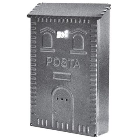 CASSETTA POSTALE RUSTICA C/TETTO X RIVISTE CM.25X38X8 ART.70