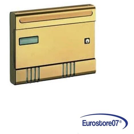Cassetta postale serie 'sire' - Specifiche: anodizzato bronzo