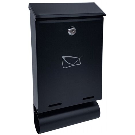 CASSETTA POSTALE YORK TUBA NERO OPACO - SKL YORT 482