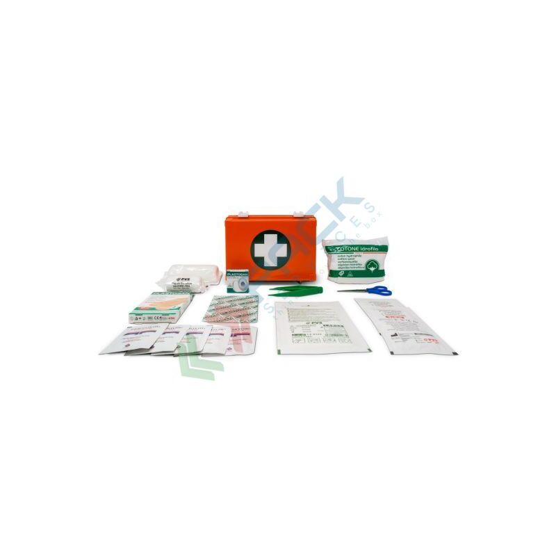 Image of Pack Services - Mini cassetta pronto soccorso per ferite di piccola entità - Arancio