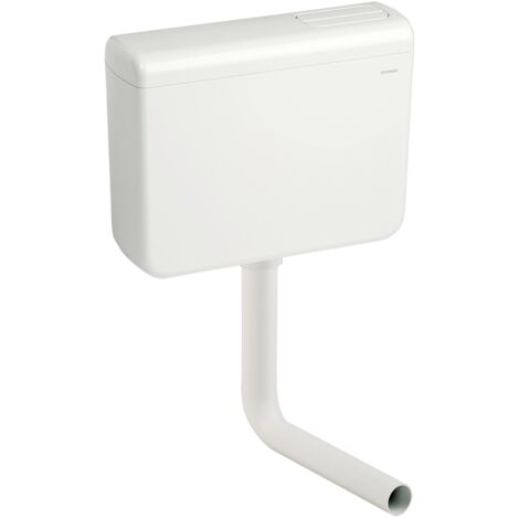 FLUIDMASTER Cassetta scarico a zaino da parete schwab iris duo 2 scarichi wc water bianca