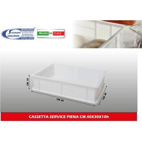 CASSETTA SERVICE PIENA CM.60X40X10h PANETTI PIZZA CONTENITORI - Big House  Shop