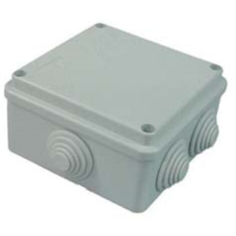 Cassetta stagna con coperchio e 6 passacavi ip65 - mm.100x100x50h. (005) 5 pezzi Marlanvil