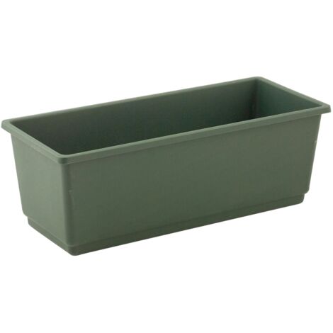 cassetta/vaso per  gerani verde - lungo 50 cm.