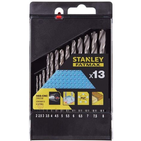 Cassette con 13 brocas HSS-CNC con punta piloto - Unid: 13