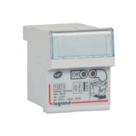 Cassette de remplacement pour parafoudre références 003971 et 003973 ICC10KA LEGRAND 003974