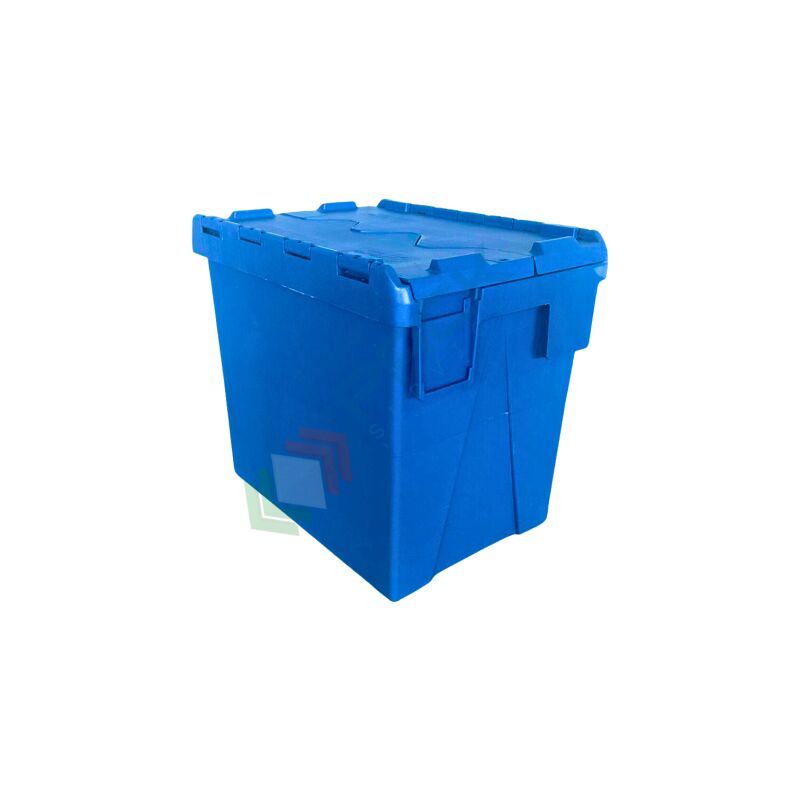 Image of Pack Services - Cassa inseribile e sovrapponibile con coperchio, 32 Lt - Blu