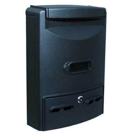 Cassette per Lettere Blinky Euro-Maxi Nere Alum 29x10x39H