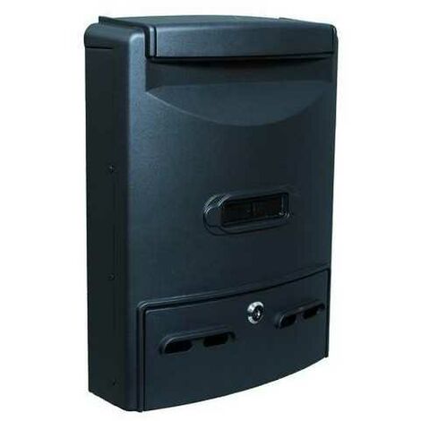 Cassette pour lettres Vigor Euro-Maxi noire alum 29X10X39H
