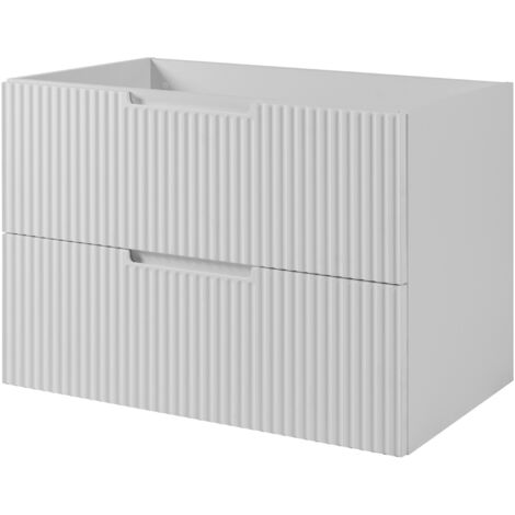 Cassettiera: 3 ante, 6 ripiani, Bianco Opaco, 153,4 cm x 71,6 cm x 39 cm