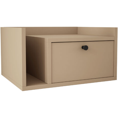 Cassettiera: 3 ante, 6 ripiani, Nero/Rovere Artigianale, 154 x 83 x 39 cm