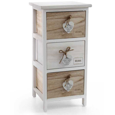 Cassettiera 3 cassetti bagno cucina cm 26 x 32 x 62 h