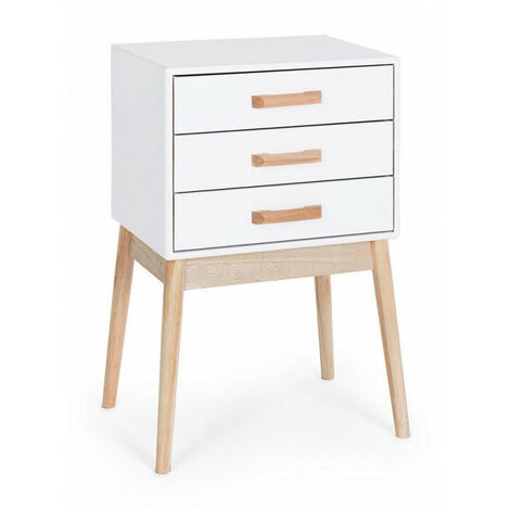 Cassettiera 3 Cassetti Ordinary Bianco in Legno