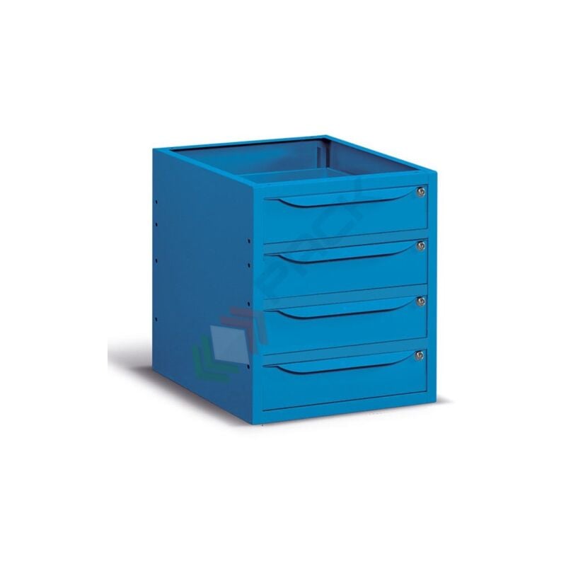 Image of Cassettiera per banco da lavoro - Blu