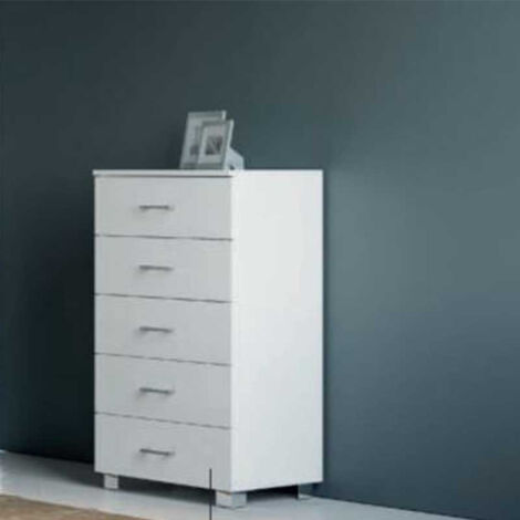 Cassettiera 5 Cassetti 61x44x103 cm - VARI COLORI DISPONIBILI