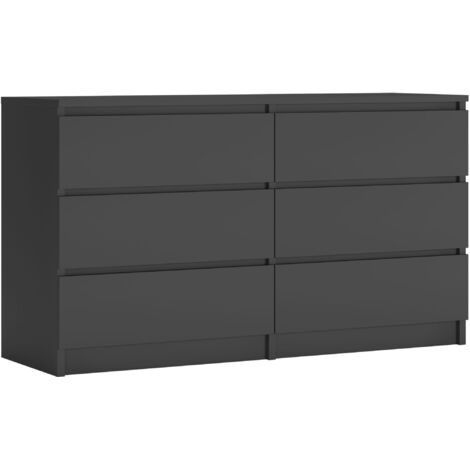 Cassettiera: 6 cassetti, cashmere, 120 x 39 x 79 cm