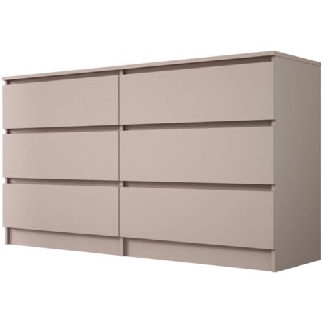 Cassettiera : 8 cassetti, Antracite, 138 x 101 x 39 cm