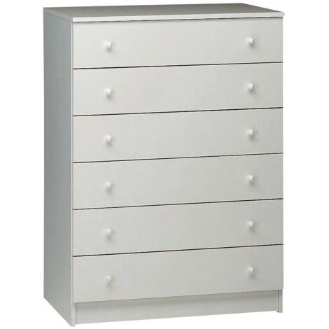 SARMOG SRL cassettiera bianca con 6 cassetti 77x47x107 cm