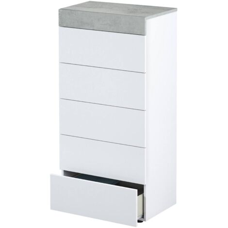 Cassettiera - Bianco 40x61x118h cm