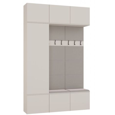 Cassettiera, bianco / rovere Artisan, 50 x 119 x 40 cm