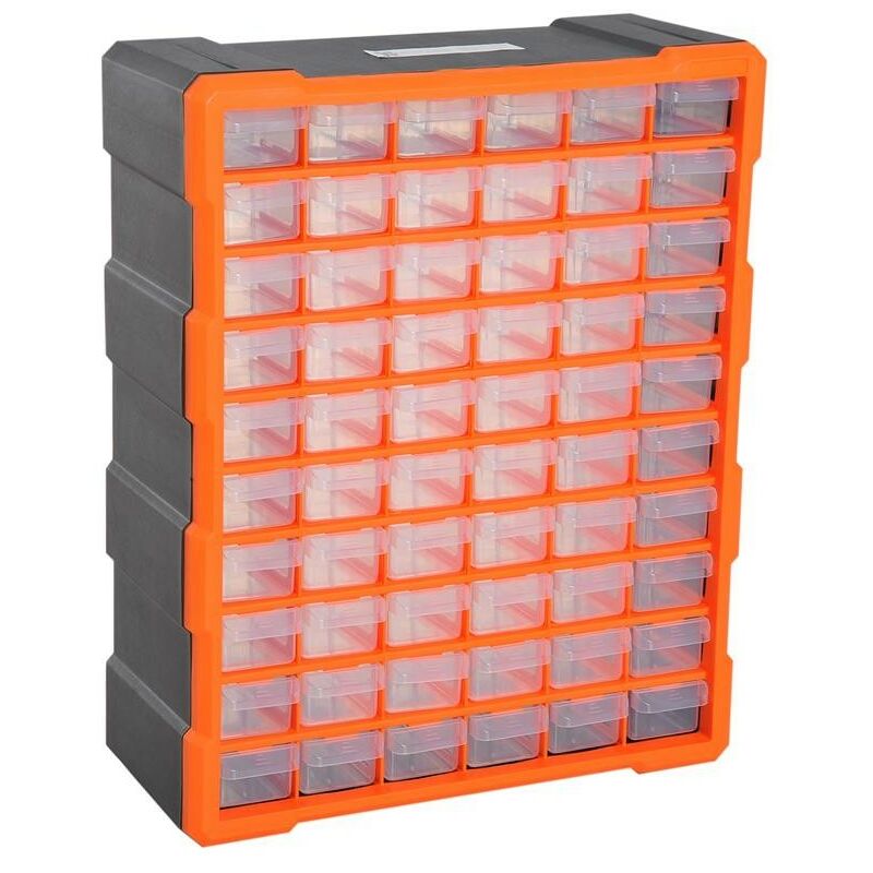 Image of Maury's - cassettiera box per accessori minuteria arancione 38 x 16X 47.5 cm
