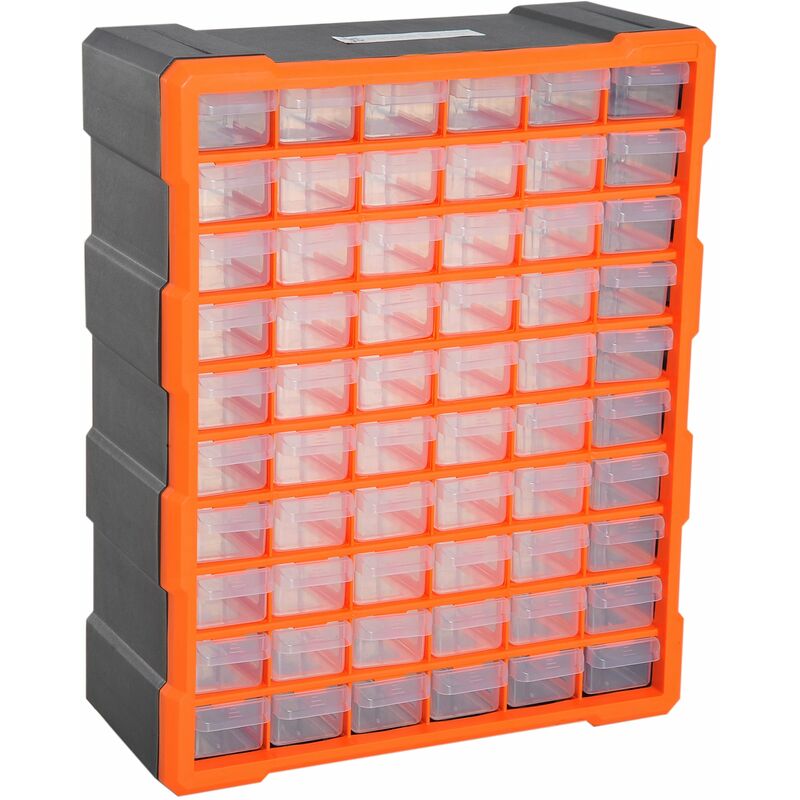Image of Fumeo - Cassettiera Box per Accessori Minuteria Arancione 38x16x47.5 cm