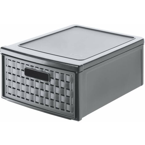 CASSETTIERA CON 1 CASSETTO   cOUNTRY                8,3 litri - Nero