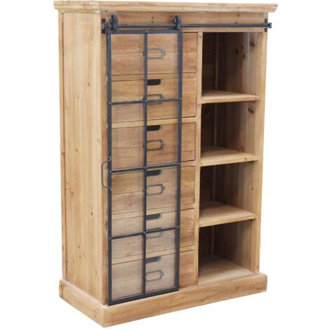 HOMECHO Cassettiera da Salotto Bianco 60 x 38.5 x 86.5 cm per Soggiorno Camera da Letto Corridoio Verticale Comodino Cassettiera in Stile Moderno con 4 Cassetti