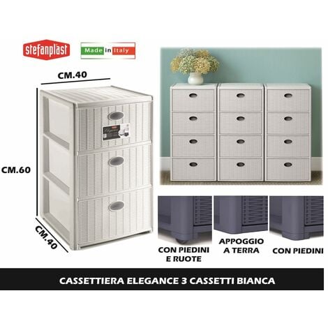 Cassettiera salvaspazio 4C Slim Stefanplast