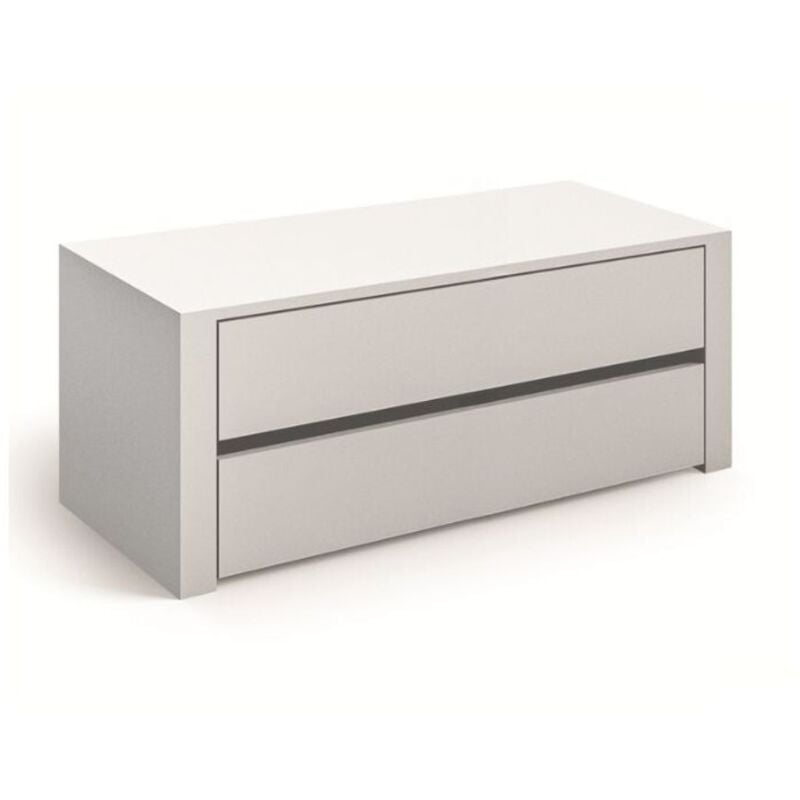 Toscohome - Bloc-tiroirs intérieur pour armoire avec 2 tiroirs blanc 83,6x44,5x43H cm - Alice
