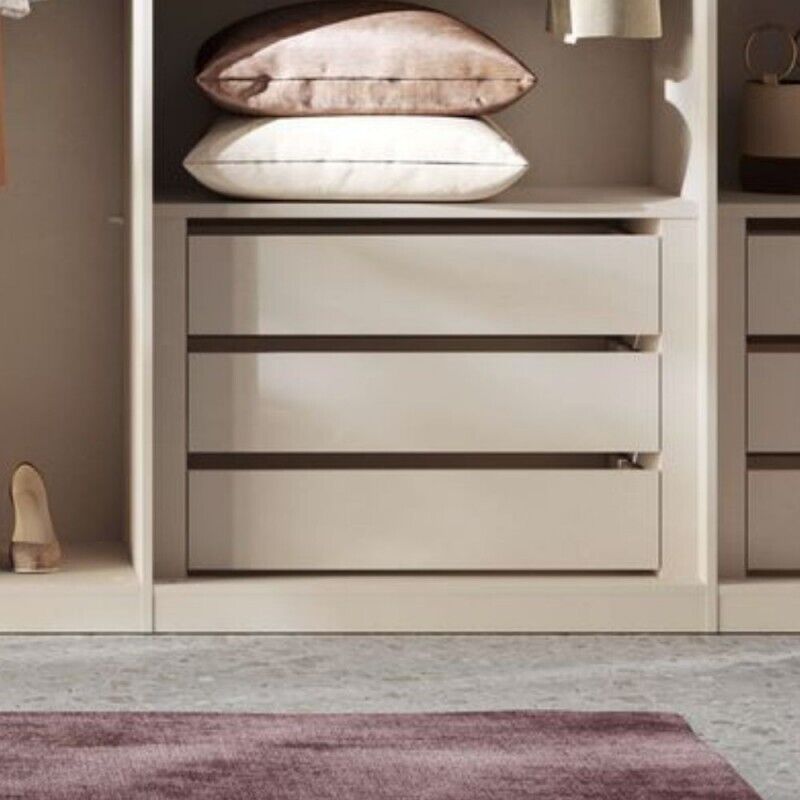 Cassettiera interna 3 cassetti per armadio Londra L90 colore cashemere