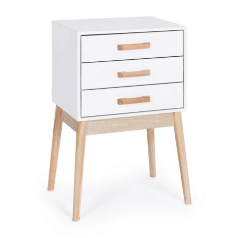 Cassettiera Legno Bianco Moderna da Interno - EXCEPTIONAL