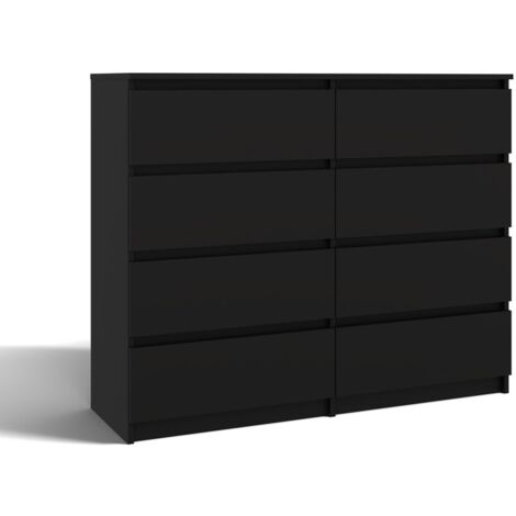 Cassettiera Malwa M8/140, NERO