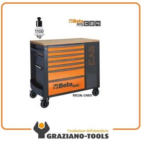 Cassettiera mobile con 7 cassetti RSC24L-CAB - Beta  RSC24L-CAB/O ORANGE