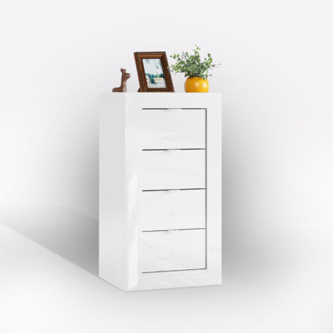 CASSETTIERA MOD. BASIC CM 41.5X35 H. 78 BIANCO LUCIDO