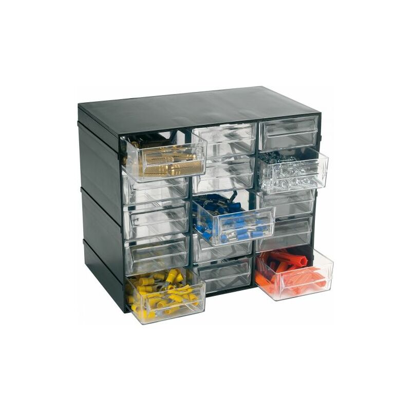 Cassettiera porta minuterie L228XP140XH190 mm con 15 cassetti - art plast