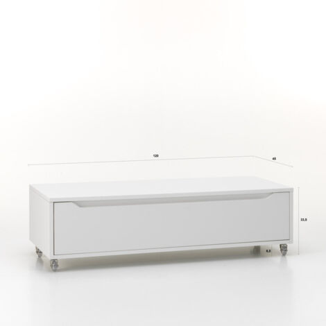 Cassettiera MONTGOMERY cemento in melaminico e legno