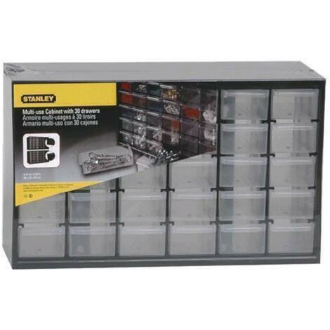 Cassettiera porta minuteria composta da 30 cassetti trasparenti senza blocco
