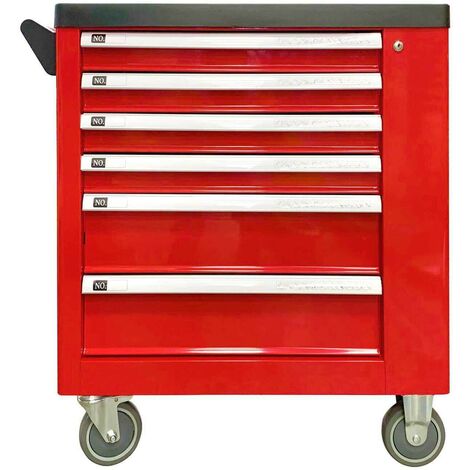 Cassettiera Portautensili 6 Cassetti e Rotelle con 138 Utensili 68x46x h.77