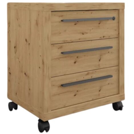 CASSETTIERA RILEGA CON RUOTE COLORE ARTISAN OAK CM.54X45XH64