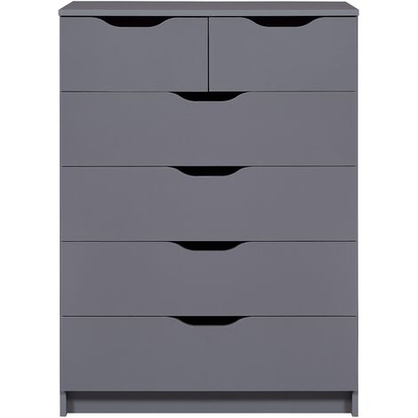 Cassettiera Silenzia 2S4S Grigio 81,5 x 40 x 112,5 cm