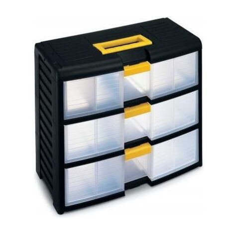 Cassettiera Trasportabile Store-age 4 Cassetti - Con Maniglia, Divisori, Chiusura Sicura, 39x20x33 Cm - Foto 2