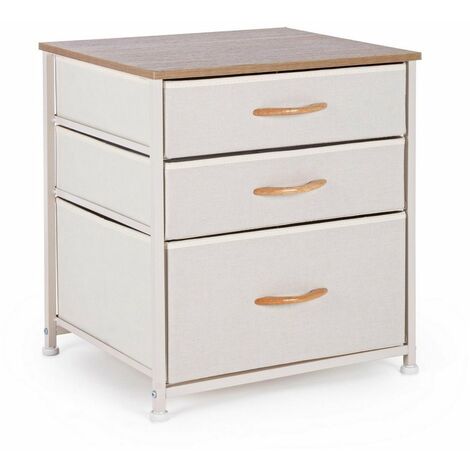 Cassettiera "Textile" per interno, con 3 Cassetti, 54.5 x 41.5 x 10 cm -3 Cassetti - 48x40x53h cm