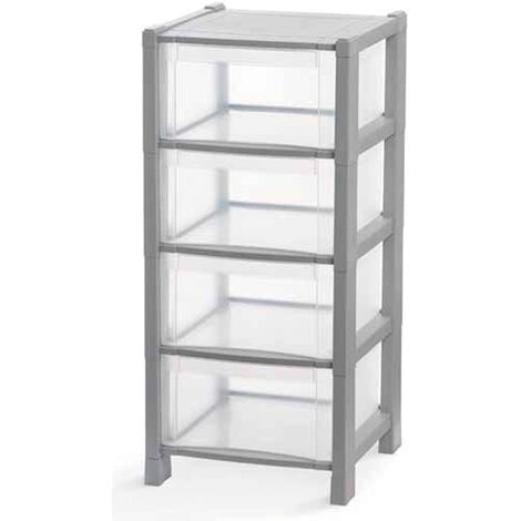 Cassettiera tower q4 grigio - cuki
