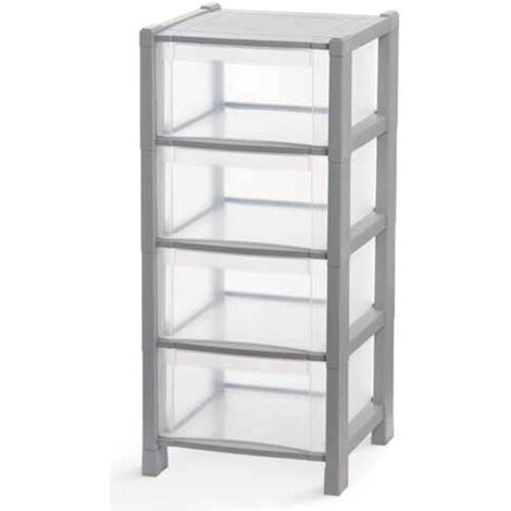Cassettiera tower q4 grigio - cuki
