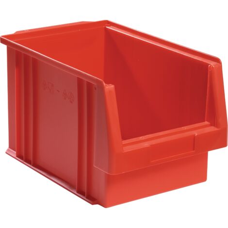 Cassettiera trasparente PLK L330xP213xH200mm in PP rossa